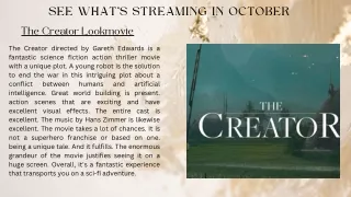 See What's Streaming In October On LookMovie