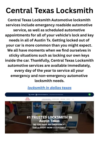 Central Texas Locksmith