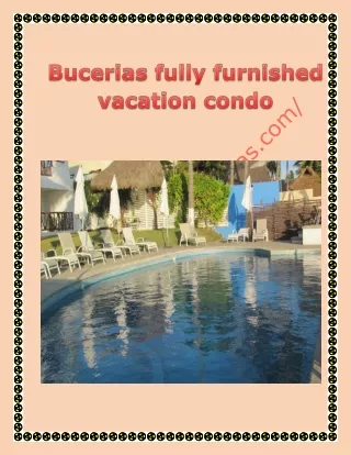 Bucerias fully furnished vacation condo