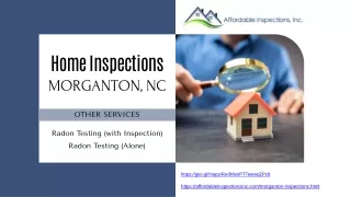 Home Inspections Morganton, NC