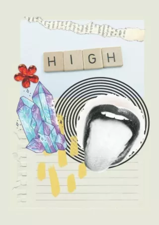 get [PDF] Download High: A 120 page blank lined 6x9 inch journal with a Collage theme, Beige,