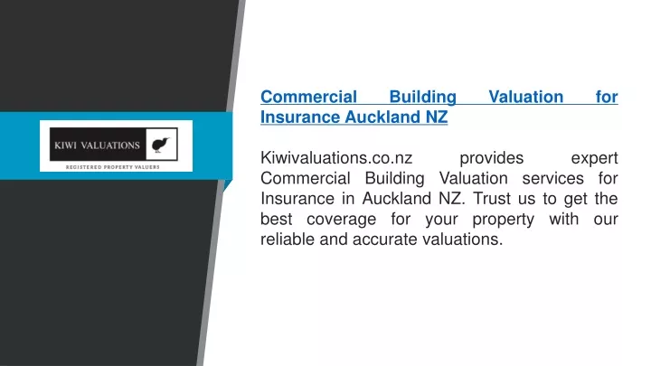 commercial building valuation for insurance