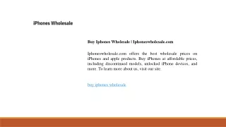 Buy Iphones Wholesale  Iphoneswholesale.com