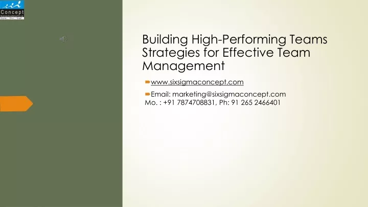 building high performing teams strategies