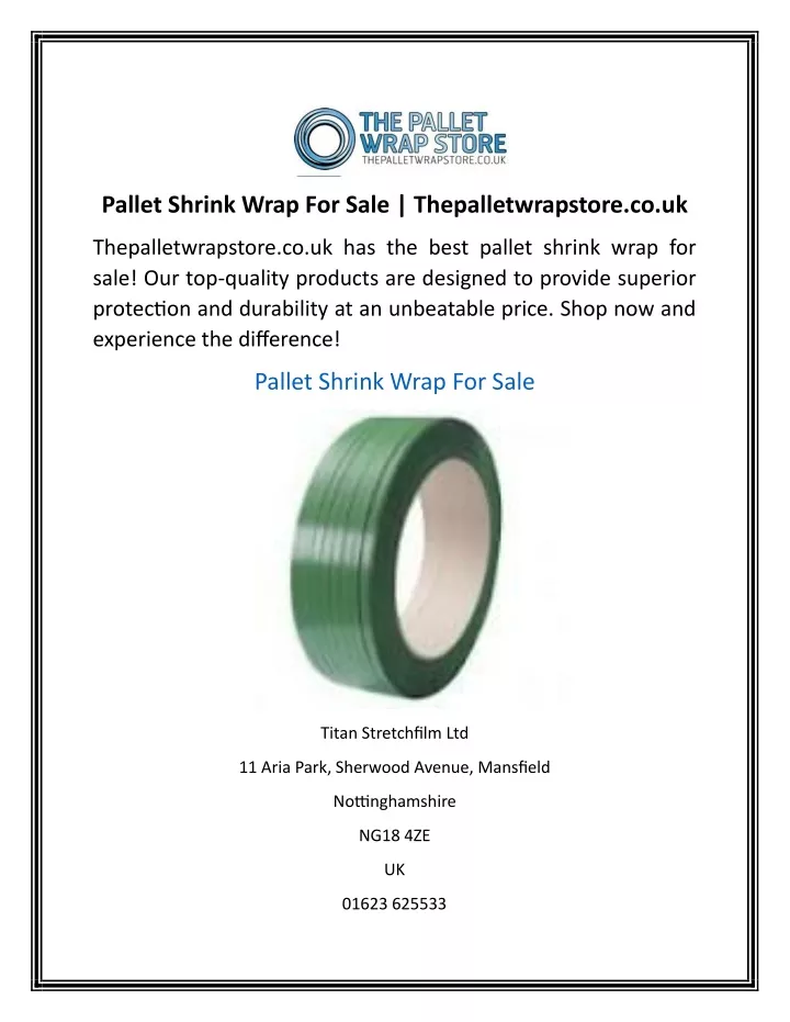 pallet shrink wrap for sale thepalletwrapstore
