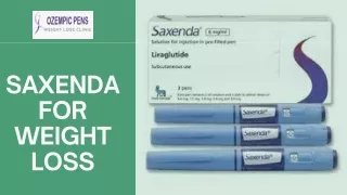 Saxenda For Weight Loss | Ozempic Pens