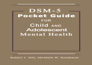 DOWNLOAD PDF DSM-5 Pocket Guide for Child and Adolescent Mental Health 2015 Edit