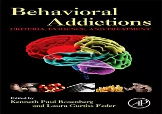 EPUB DOWNLOAD Behavioral Addictions: Criteria, Evidence, and Treatment