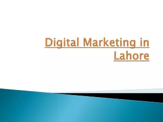 Digital Marketing in Lahore