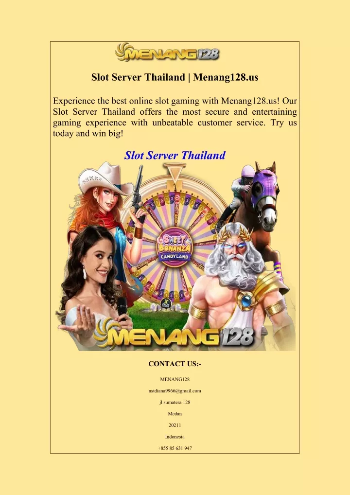 slot server thailand menang128 us