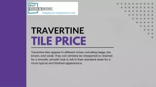 best travertine tile price only in Buytilesandmore