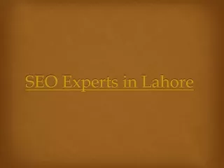 SEO Experts in Lahore