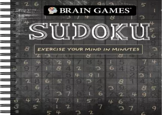 PDF DOWNLOAD Brain Games - Sudoku (Chalkboard #1): Exercise Your Mind in Minutes