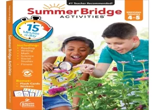 EBOOK Summer Bridge Activities 4th to 5th Grade Workbook, Math, Reading Comprehe