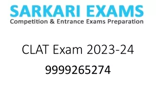 CLAT Exam 2023-24