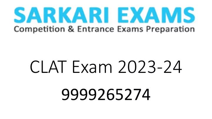clat exam 2023 24