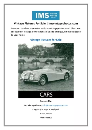Vintage Pictures For Sale | Imsvintagephotos.com