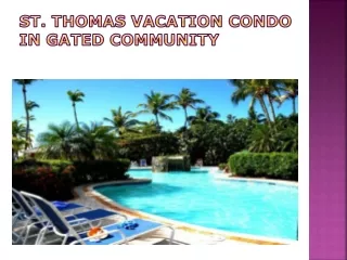 St. Thomas vacation condo in gated community