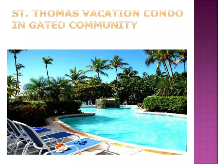 st thomas vacation condo in gated community