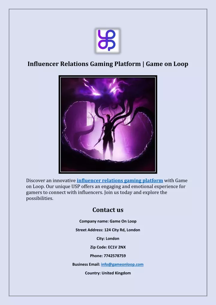 influencer relations gaming platform game on loop