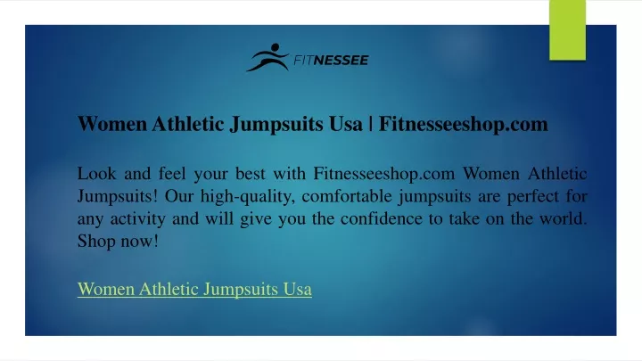 women athletic jumpsuits usa fitnesseeshop