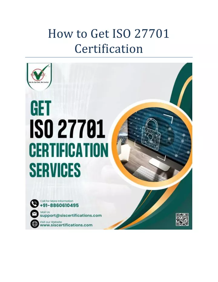 how to get iso 27701 certification