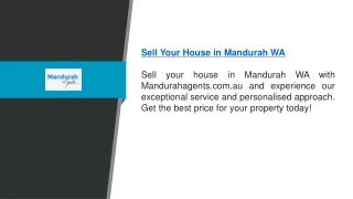Sell Your House In Mandurah Wa | Mandurahagents.com.au