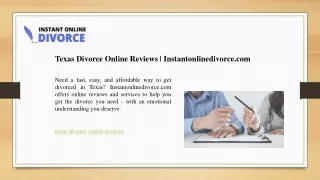 Texas Divorce Online Reviews - Instantonlinedivorce.com