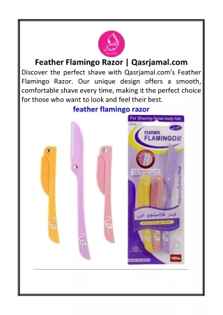 Feather Flamingo Razor  Qasrjamal.com