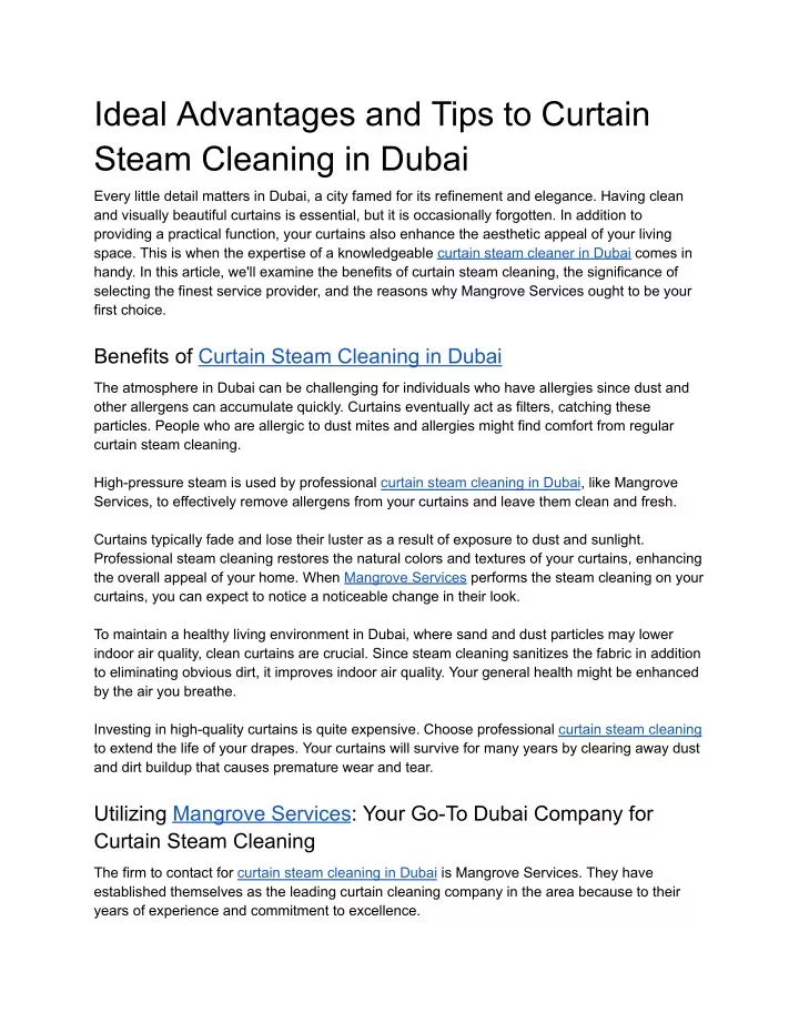 ideal advantages and tips to curtain steam