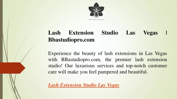 lash extension studio las vegas bbastudiopro