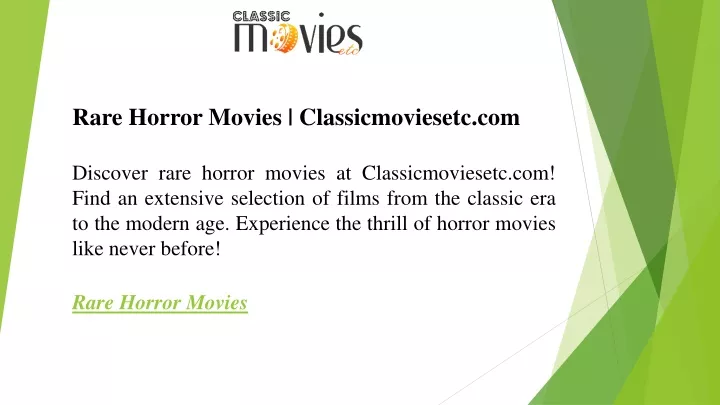 rare horror movies classicmoviesetc com discover