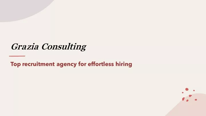 grazia consulting