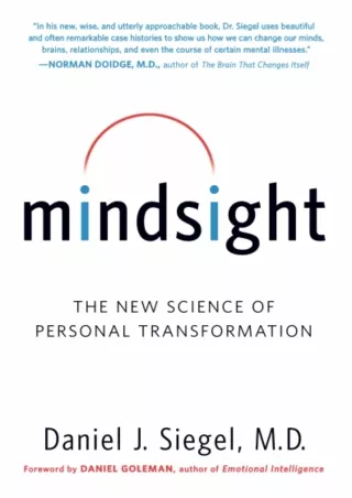 DOWNLOAD/PDF Mindsight: The New Science of Personal Transformation