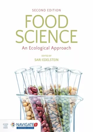 [PDF READ ONLINE] Food Science: An Ecological Approach: An Ecological Approach