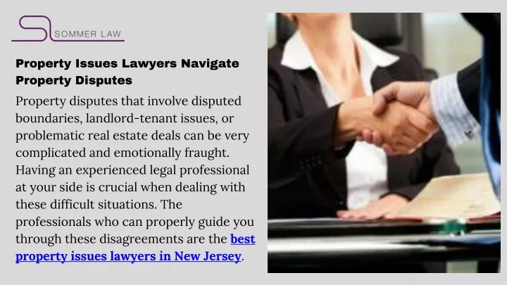 property issues lawyers navigate property disputes