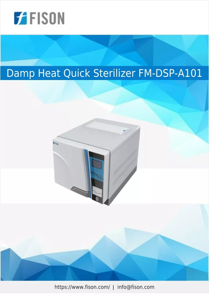 damp heat quick sterilizer fm dsp a101