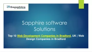 Top 10 Web Development Companies in Bradford, UK | Web Design Companies