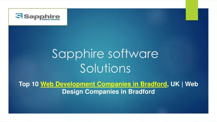 sapphire software solutions