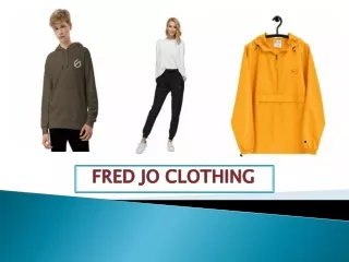 Shop Stylish Jogger Pants at Fredjo Clothing