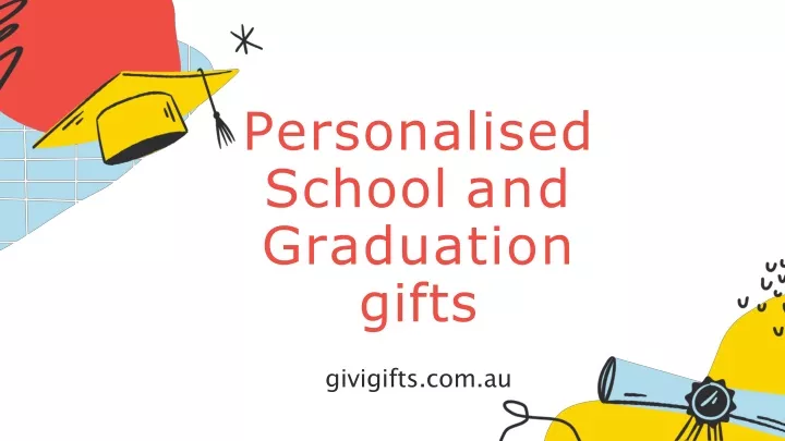 personalised school and graduation gifts