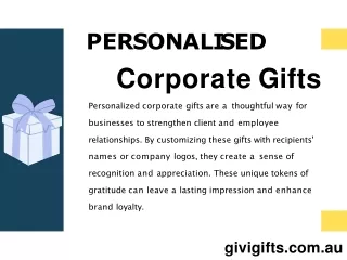 Personalised corporate gifts