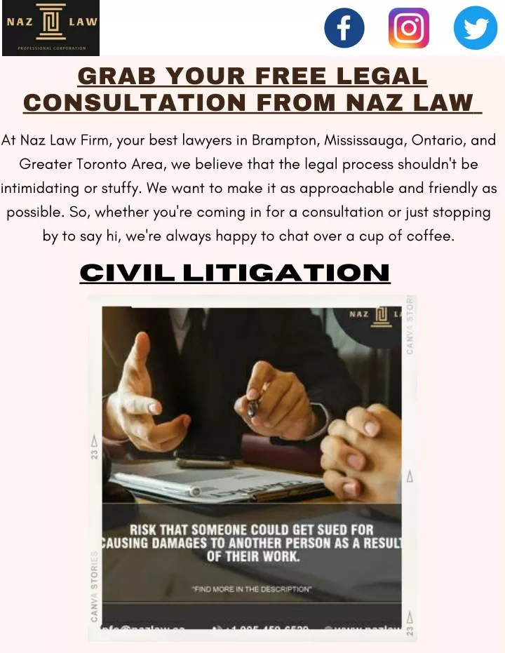 grab your free legal consultation from naz law