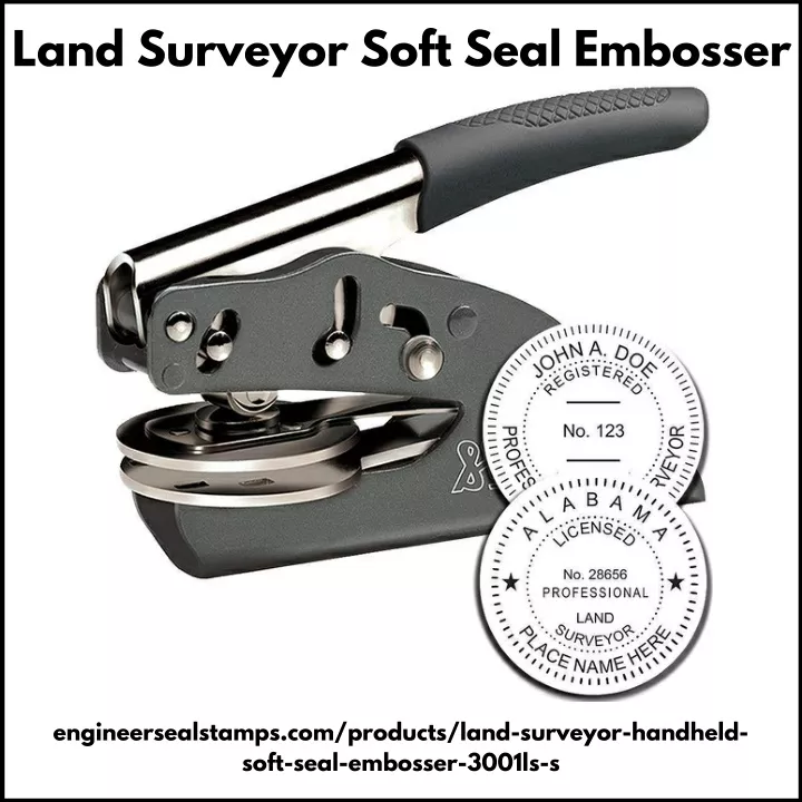 land surveyor soft seal embosser