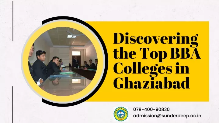 discovering the top bba colleges in ghaziabad
