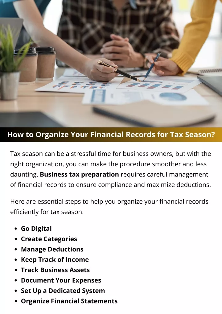 how to organize your financial records