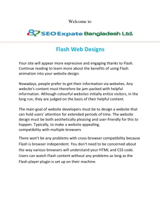 Flash Web Designs