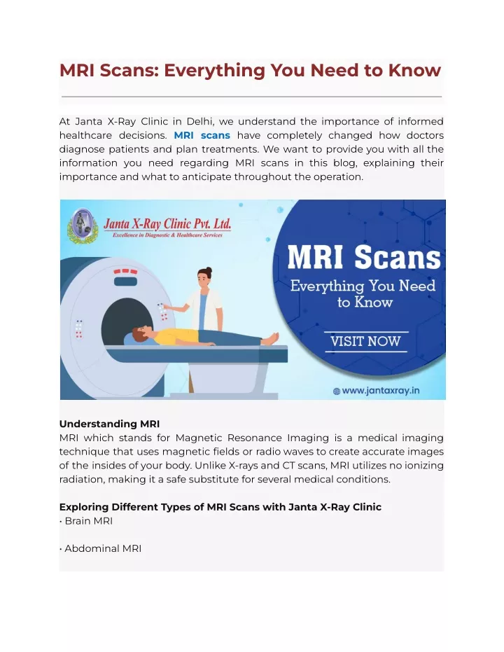 mri scans everything you need to know