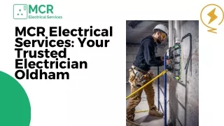 mcr electrical services your trusted electrician