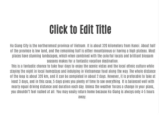 click to edit title